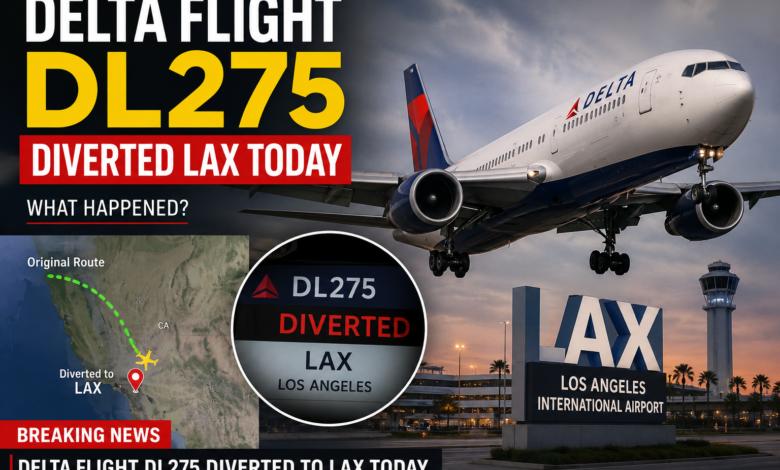 Delta Flight DL275 Diverted LAX Today