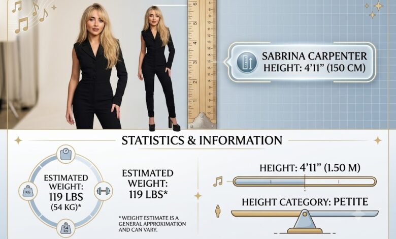 Sabrina Carpenter Height and Weight