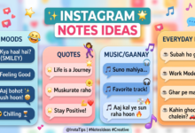 Instagram Notes Ideas